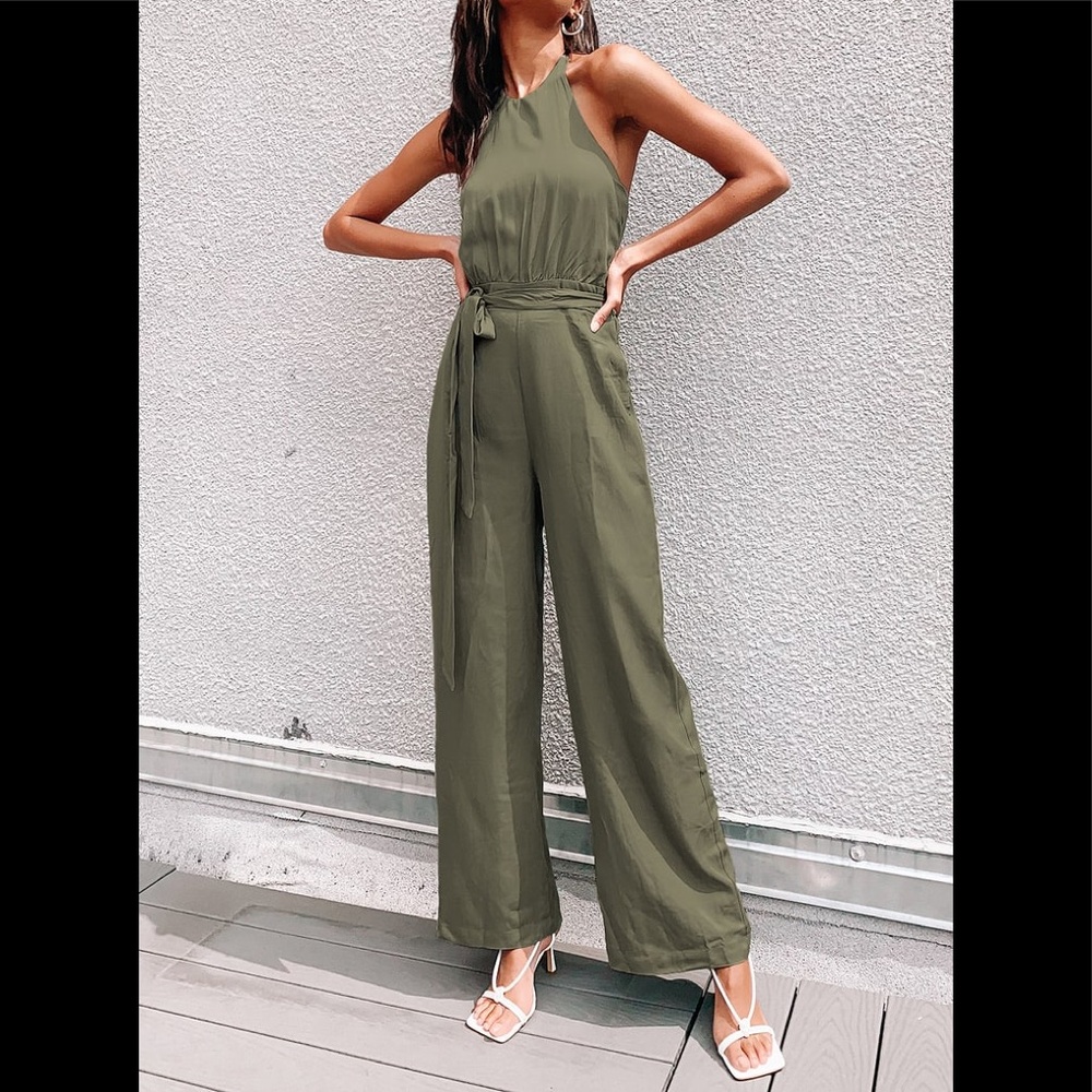 Lulu’s Olive Green Jumpsuit